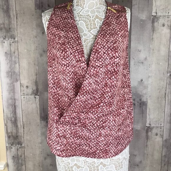 EUC Michael Kors red top size small - Picture 2 of 7